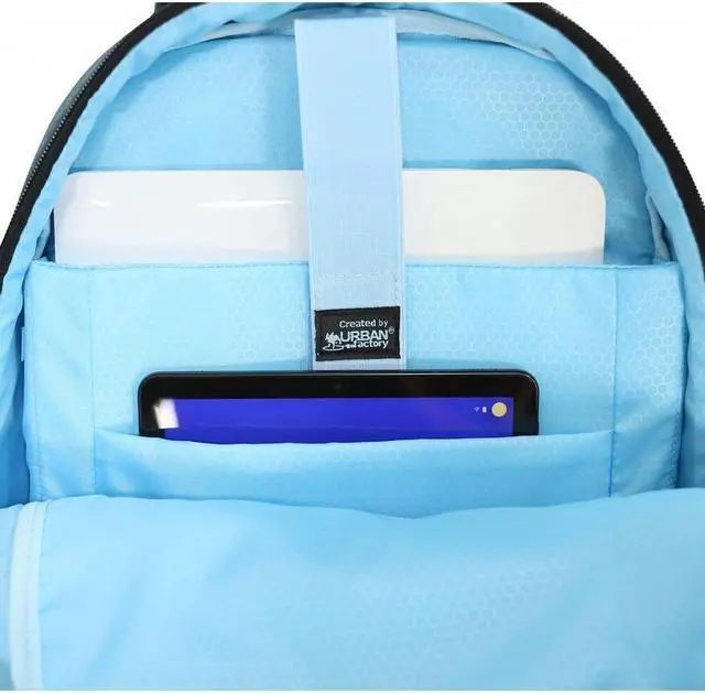 Alt view image 3 of 8 - Urban Factory Cyclee City Edition Ecologic Backpack Deep Blue ECB24UF