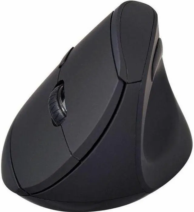 Main image of V7 MW500BT Mouse - V7 MW500BT Dual Mode Bluetooth 2.4Ghz Vertical Ergonomic Mouse - Black - Right Hand - Wireless Connectivity - USB Interface - 1600 dpi - Scroll Wheel - 6 Button(s) - Windows - MacOS