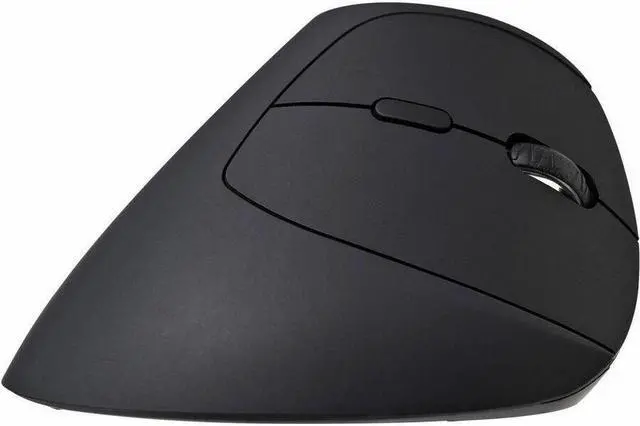 Alt view image 5 of 8 - V7 MW500BT Mouse - V7 MW500BT Dual Mode Bluetooth 2.4Ghz Vertical Ergonomic Mouse - Black - Right Hand - Wireless Connectivity - USB Interface - 1600 dpi - Scroll Wheel - 6 Button(s) - Windows - MacOS