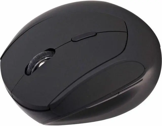 Alt view image 6 of 8 - V7 MW500BT Mouse - V7 MW500BT Dual Mode Bluetooth 2.4Ghz Vertical Ergonomic Mouse - Black - Right Hand - Wireless Connectivity - USB Interface - 1600 dpi - Scroll Wheel - 6 Button(s) - Windows - MacOS