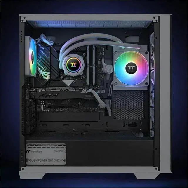Alt view image 4 of 9 - Thermaltake TH120 V2 ARGB Snow CL-W363-PL12SW-A All-In-One Liquid Cooler