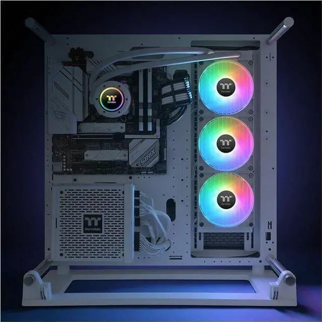 Alt view image 4 of 9 - Thermaltake TH360 V2 ARGB Snow CL-W365-PL12SW-A Liquid / Water Cooling