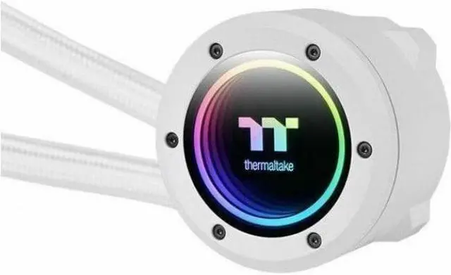 Alt view image 5 of 9 - Thermaltake TH360 V2 ARGB Snow CL-W365-PL12SW-A Liquid / Water Cooling