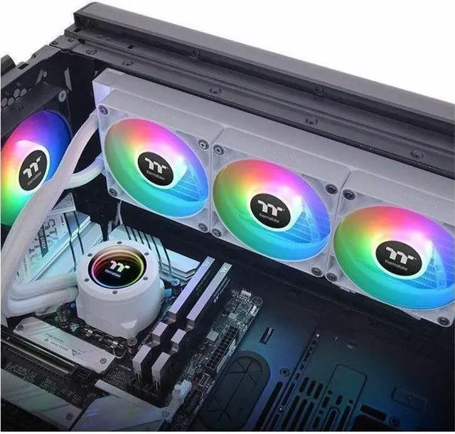 Alt view image 3 of 9 - Thermaltake TH360 V2 ARGB Snow CL-W365-PL12SW-A Liquid / Water Cooling