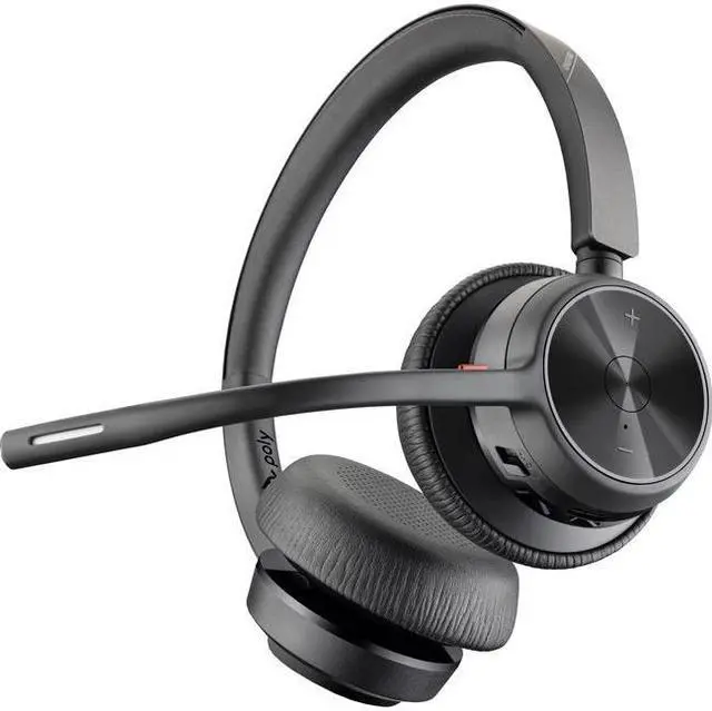 Alt view image 5 of 11 - Hp Poly Headsets Poly Voyager 4320 USB-C Headset Siri, Google Assistant Stereo, Mono USB Type C Wired/Wireless Bluetooth 298.6 ft Model 76U50AA