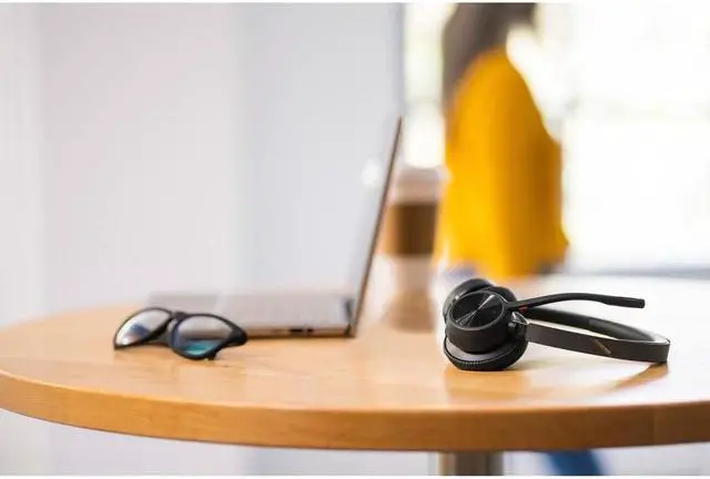 Alt view image 9 of 11 - Hp Poly Headsets Poly Voyager 4320 USB-C Headset Siri, Google Assistant Stereo, Mono USB Type C Wired/Wireless Bluetooth 298.6 ft Model 76U50AA