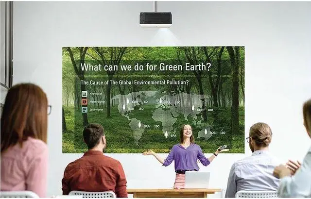 Alt view image 2 of 8 - LG ProBeam BU53RG Short Throw Laser Projector 21:9