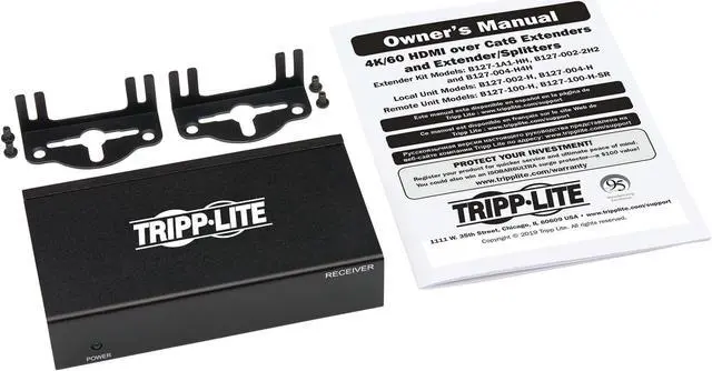 Alt view image 8 of 14 - Tripp Lite B127P-100-H HDMI over Cat6 Active Remote Receiver B127P100H