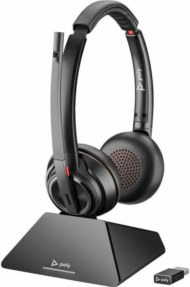 Alt view image 3 of 8 - Poly Savi 8220 UC Microsoft Teams Certified USB-A Headset 77Y82A