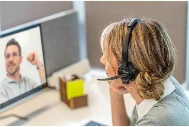 Alt view image 8 of 8 - Poly Savi 8220 UC Microsoft Teams Certified USB-A Headset 77Y82A