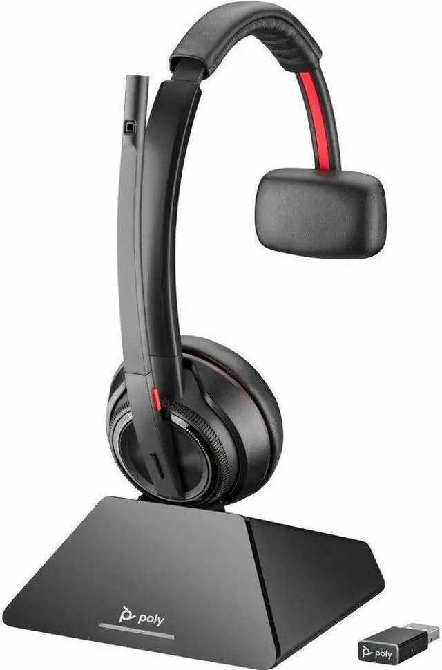 Alt view image 2 of 8 - Poly Savi 8210 UC Microsoft Teams Certified USB-A Headset 77T31AA