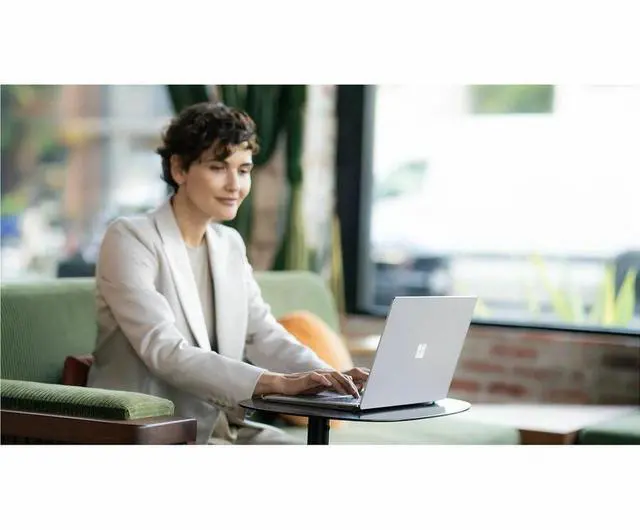 Alt view image 3 of 10 - Microsoft Surface Laptop 6 13.5" Touchscreen Notebook - Intel Core Ultra 5 - 8 GB - 256 GB SSD - Platinum - Intel Chip - 2256 x 1504 - Windows 11 - Intel - PixelSense - English Keyboard - Front C