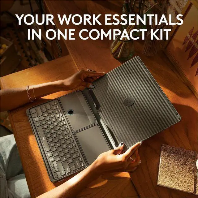 Alt view image 4 of 20 - Logitech Casa Pop Up Desk Work From Home Kit with Laptop Stand (CLASSIC CHIC)