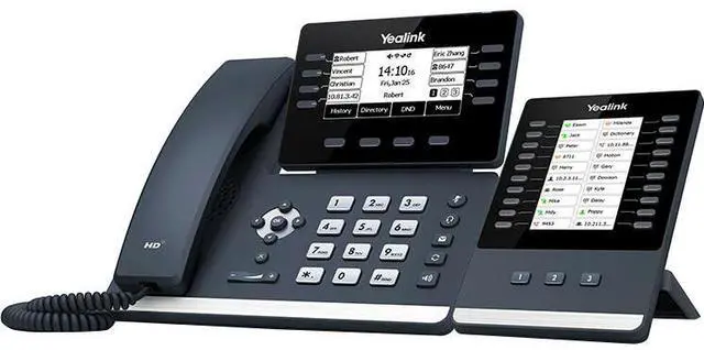 Alt view image 3 of 6 - Yealink SIP-T53 IP Phone Corded Wall Mountable Desktop Classic Gray 1301086