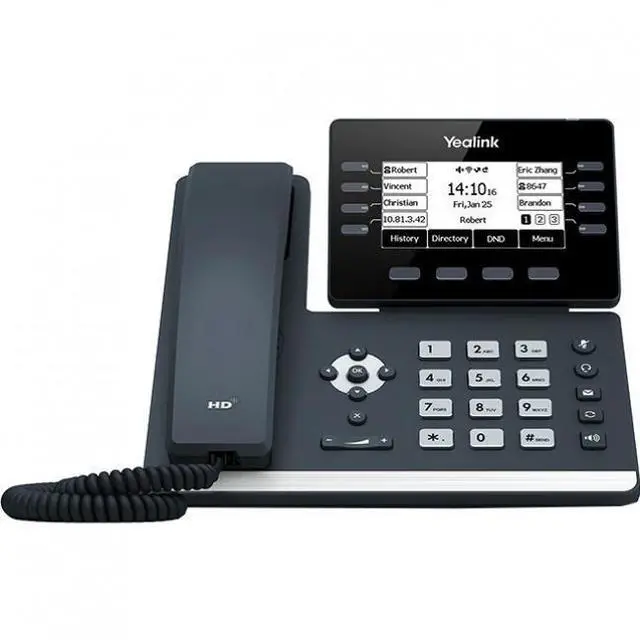 Alt view image 5 of 6 - Yealink SIP-T53 IP Phone Corded Wall Mountable Desktop Classic Gray 1301086