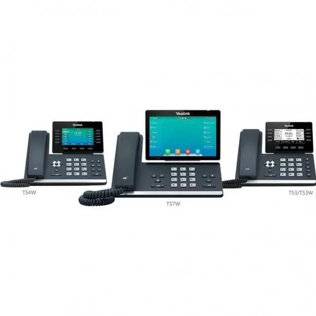 Alt view image 2 of 6 - Yealink SIP-T53 IP Phone Corded Wall Mountable Desktop Classic Gray 1301086