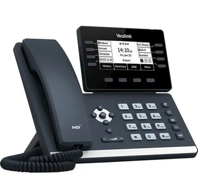 Alt view image 4 of 6 - Yealink SIP-T53 IP Phone Corded Wall Mountable Desktop Classic Gray 1301086