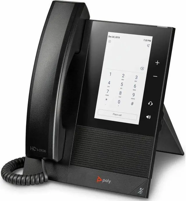Alt view image 5 of 6 - Poly CCX 400 Business Media Corded Telephone, POE-E TAA, Black 848Z9AA#ABA