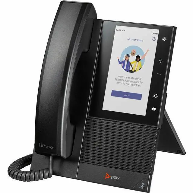 Alt view image 7 of 8 - HP Poly CCX 505 Business Media Phone for Microsoft Teams and PoE-Enabled GSA/TAA | 849A5AA#ABA