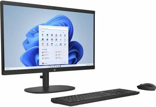 Alt view image 3 of 20 - HP 22-dg0000i 22-dg0040 All-in-One Computer - Intel Pentium N200 Quad-core (4 Core) - 21.5" Full HD 1920 x 1080 - Jet Black - Intel Chip - Windows 11 Home - Intel UHD Graphics DDR5 SDRAM - IEEE 8