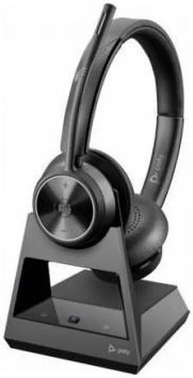 Alt view image 4 of 5 - Poly Savi 7320 Stereo Microsoft Teams Certified DECT Headset 783N3AA#ABA