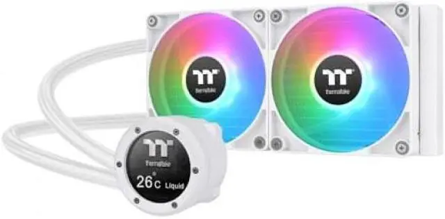 Main image of Thermaltake TH240 V2 Ultra ARGB Snow CL-W404-PL12SW-A Liquid / Water Cooling - Supports Intel LGA 1851/1700 and AMD AM5/AM4