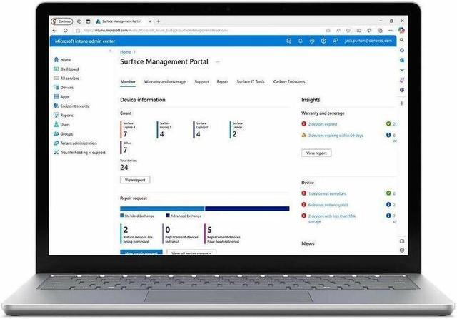 Alt view image 6 of 7 - Microsoft Surface Laptop 6 15" Touchscreen Notebook - Intel Core Ultra 7 - 16 GB - 256 GB SSD - Platinum - Intel Chip - 2496 x 1664 - Windows 11 - Intel Arc Graphics - PixelSense - English, Frenc