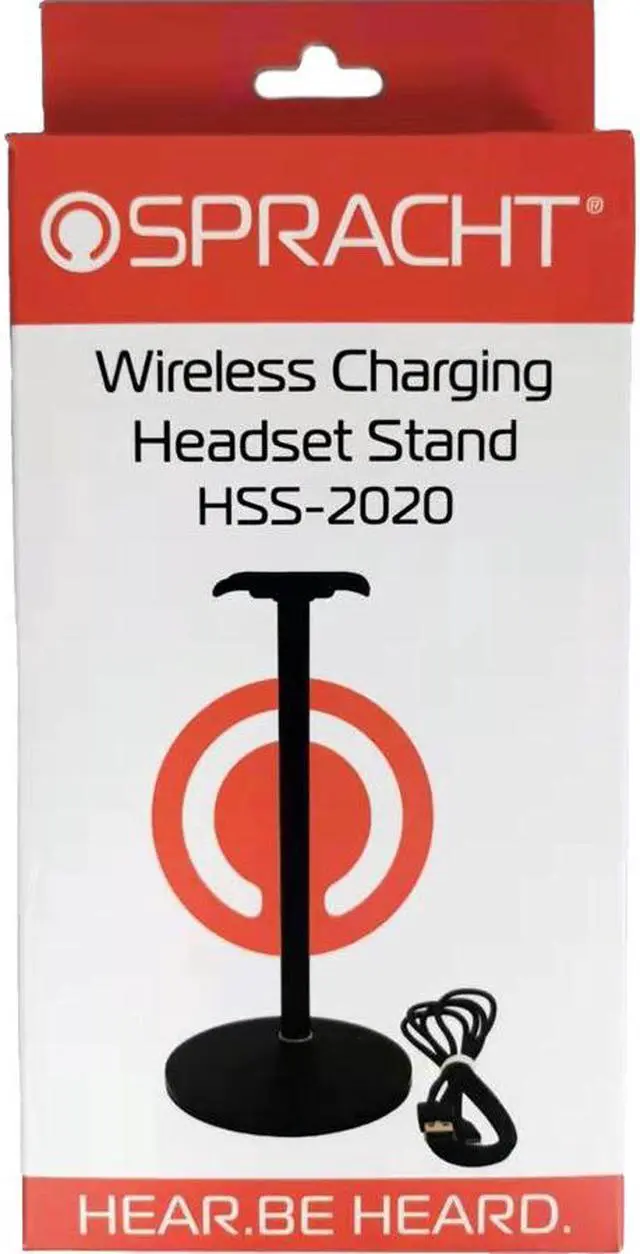 Alt view image 9 of 12 - SPRACHT HSS-2020 WRLS CHARGING HEADSET STAND