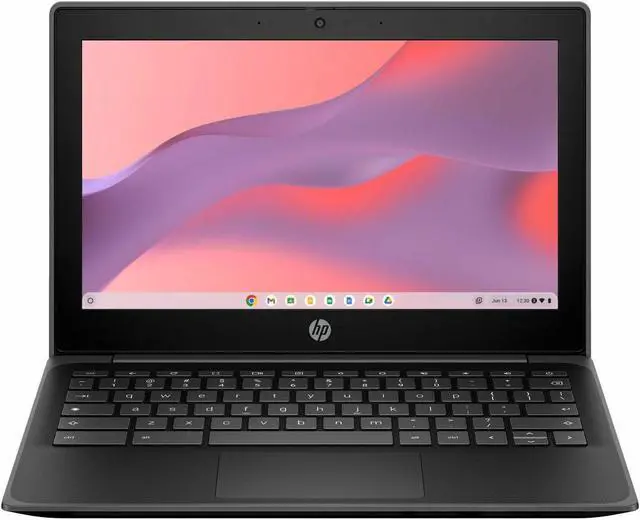 Alt view image 2 of 8 - HP Fortis G10 11.6" Chromebook - HD - Intel N-Series N100 - 8 GB - 64 GB Flash Memory - Jack Black - Intel Chip - 1366 x 768 - ChromeOS - Intel UHD Graphics - IEEE 802.11ax Wireless LAN Standard