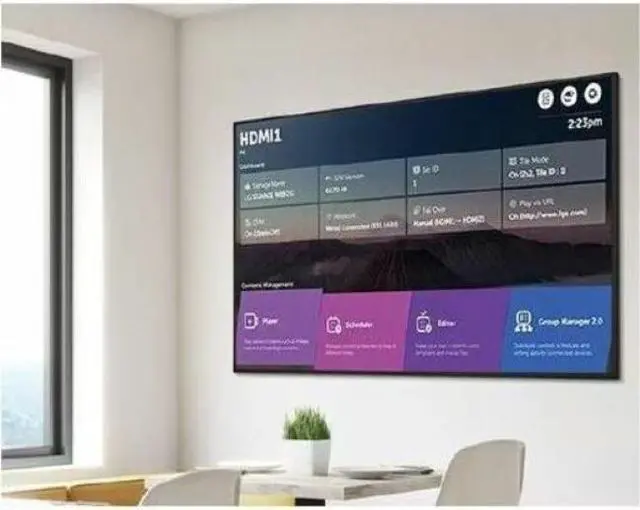 Alt view image 5 of 7 - LG 43UH7N-E UHD Signage Display - 43" LCD - In-plane Switching (IPS) Technology - 24 Hours/7 Days Operation - 3840 x 2160 - 16:9 - 4K UHD - 8 ms - Edge LED - 700 Nit - 2160p - HDMI - USB - Serial
