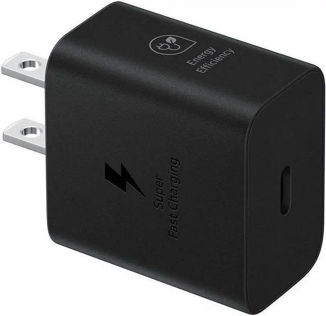 Alt view image 8 of 11 - Samsung Super Fast Wall Charger 25W USB-C Compatible Black