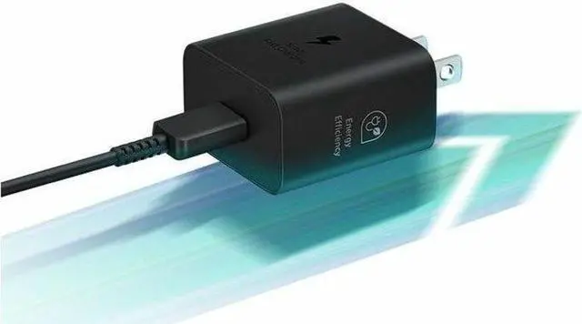 Alt view image 9 of 11 - Samsung Super Fast Wall Charger 25W USB-C Compatible Black