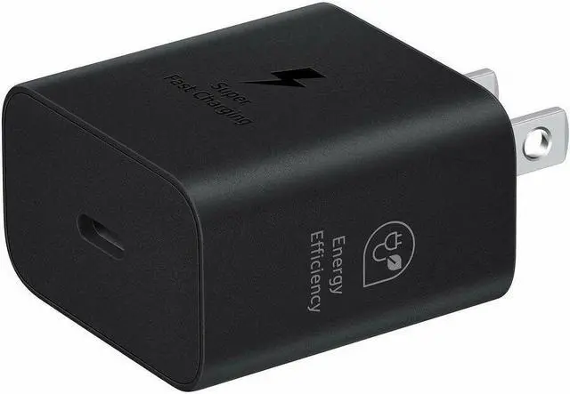 Alt view image 11 of 11 - Samsung Super Fast Wall Charger 25W USB-C Compatible Black