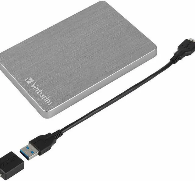 Alt view image 4 of 15 - Verbatim 1TB Store 'n Go USB 3.0 Portable External Hard Drive Space Grey 53662