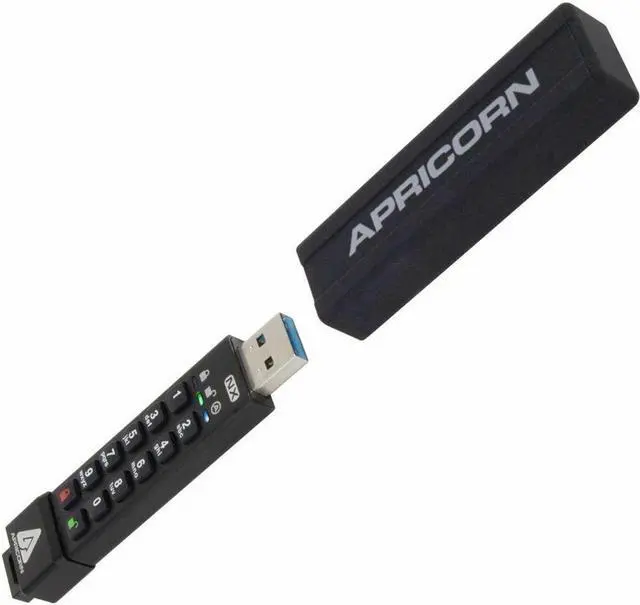 Alt view image 3 of 9 - Apricorn 256GB Aegis Secure Key Encrypted USB 3.0 Flash Drive ASK3-NX-256GB