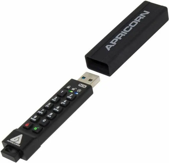 Alt view image 5 of 9 - Apricorn 256GB Aegis Secure Key Encrypted USB 3.0 Flash Drive ASK3-NX-256GB