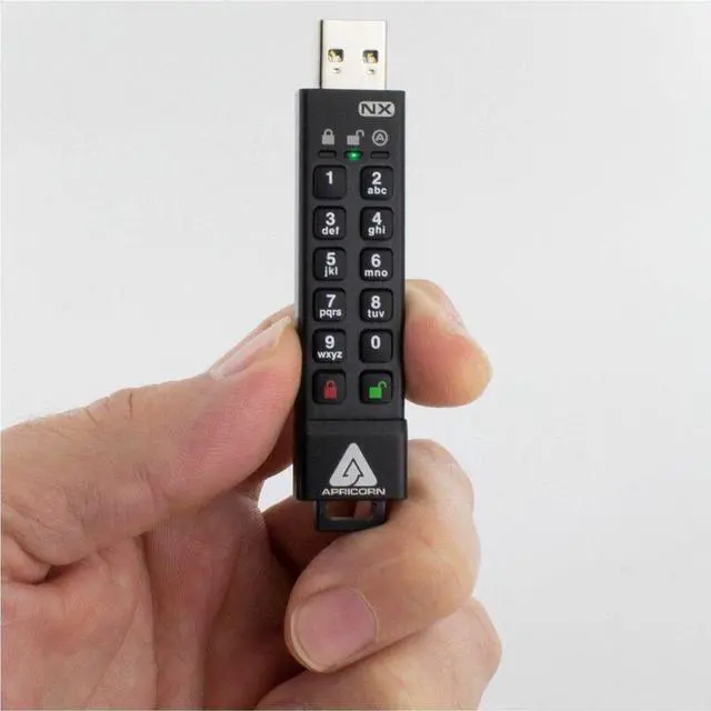 Alt view image 7 of 9 - Apricorn 256GB Aegis Secure Key Encrypted USB 3.0 Flash Drive ASK3-NX-256GB