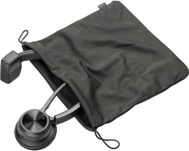 Alt view image 6 of 15 - Poly Bluetooth Office Headset - Microsoft Teams Certification - Mono - USB Type C - Wired/Wireless - Bluetooth - 164 ft - 20 Hz - 20 kHz - Over-the-head - Monaural - Ear-cup - 4.92 ft Cable - Noise Ca