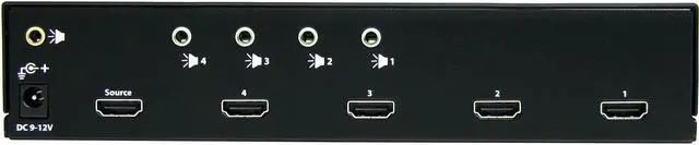 Alt view image 2 of 6 - StarTech ST124 High Speed HDMI Video Splitter with Audio 4 Ports ST124HDMI2