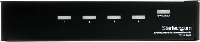Alt view image 3 of 6 - StarTech ST124 High Speed HDMI Video Splitter with Audio 4 Ports ST124HDMI2