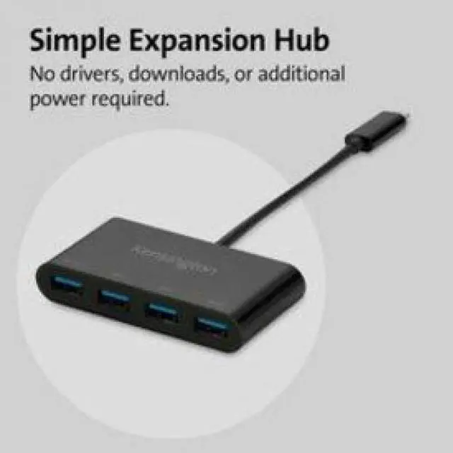 Alt view image 10 of 12 - Kensington CH1200 USB-C 10Gbps 4-Port Hub - K33616WW