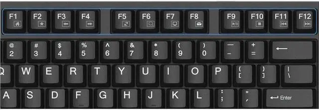 Alt view image 8 of 8 - Adesso Multi-OS Mechanical Keyboard With CoPilot AI Hotkey