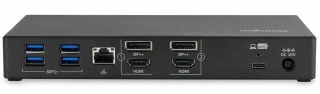 Alt view image 3 of 16 - Kensington SD4782P EQ Docking Station - Up to 100W Power Delivery - Delivers power to laptop, docking station, and connected accessories. Supports up to 100W for USB-C® Alt Mode laptops. USB-A
