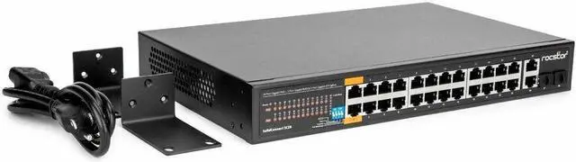 Alt view image 5 of 10 - Rocstor SolidConnect SC28 28-Port Unmanaged Ethernet Switch Y10S008-B1