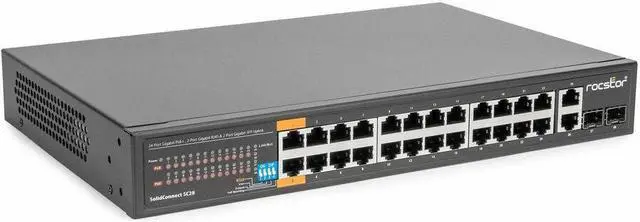 Alt view image 4 of 10 - Rocstor SolidConnect SC28 28-Port Unmanaged Ethernet Switch Y10S008-B1
