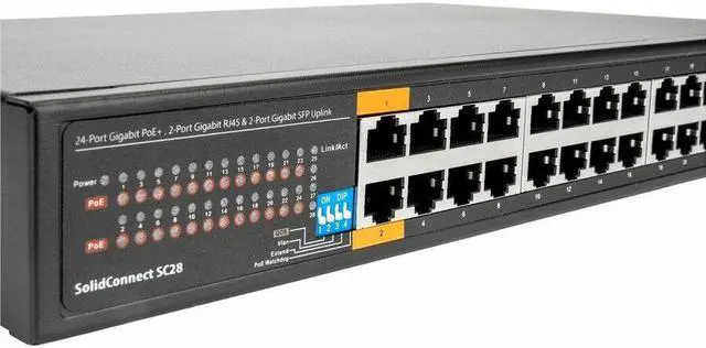 Alt view image 8 of 10 - Rocstor SolidConnect SC28 28-Port Unmanaged Ethernet Switch Y10S008-B1
