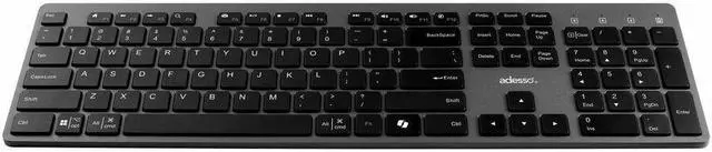 Alt view image 4 of 10 - Adesso EasyTouch 7300 USB C Wireless Scissor Switch Keyboard and Mouse Combo