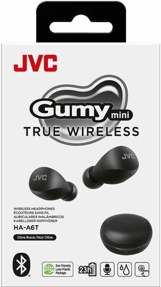 Alt view image 8 of 9 - JVC Gumy Mini True Wireless Earbud HA-A6T black