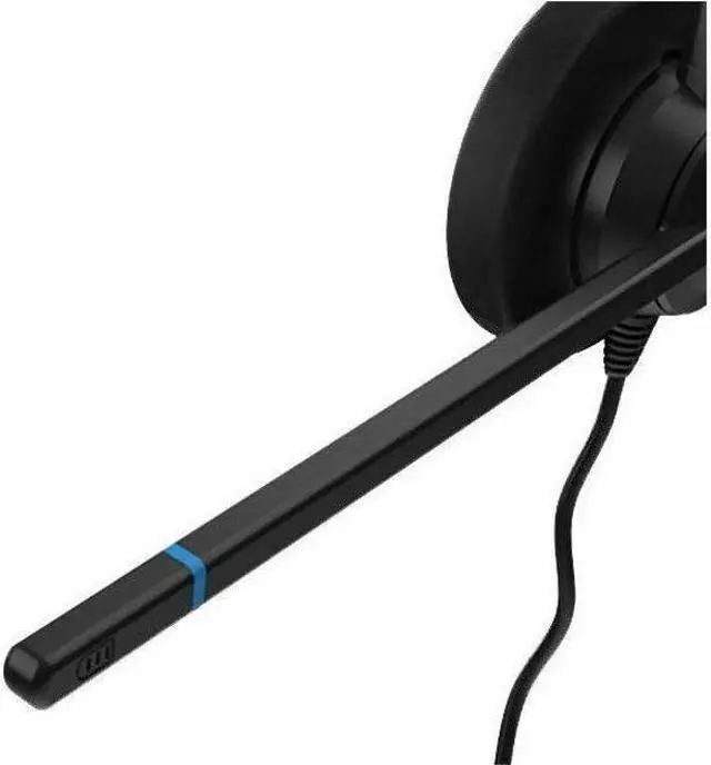 Alt view image 3 of 9 - V7 HQ511 QD Call Center Headset - Stereo - Wired - On-ear - Binaural - Poly Compatible Quick Disconnect - Noise Cancelling Microphone - Black - Stereo - Quick Disconnect - Wired - 32 Ohm - 20 Hz - 20