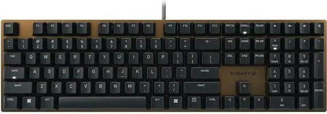 Main image of Cherry KC 200 MX Mechanical Office Keyboard with MX2A Brown Switches, Bronze